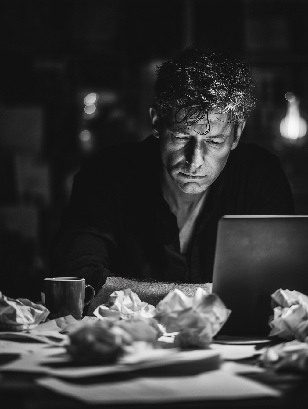 This image is AI generated - podobnost s vaším utrápeným manažerem je čistě nahodná