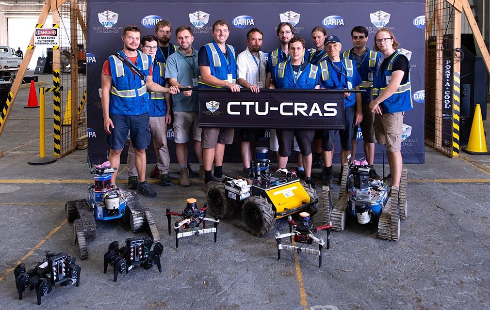 S našimi roboty jsme vyhráli soutěž DARPA SubTChallenge Tunnel Circuit mezi nesponzorovanými týmy.